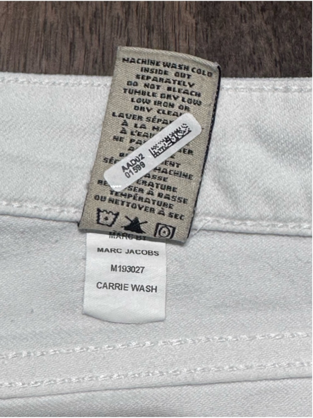 Marc by Marc Jacobs M193027 White Carrie Wash Jeans Size 28 Denim - Picture 14 of 16